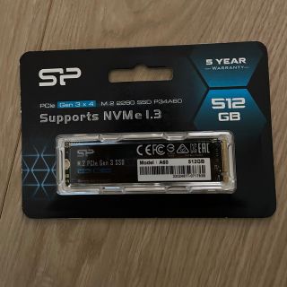 新品　未使用　SiliconPower  SSD 512GB(PCパーツ)