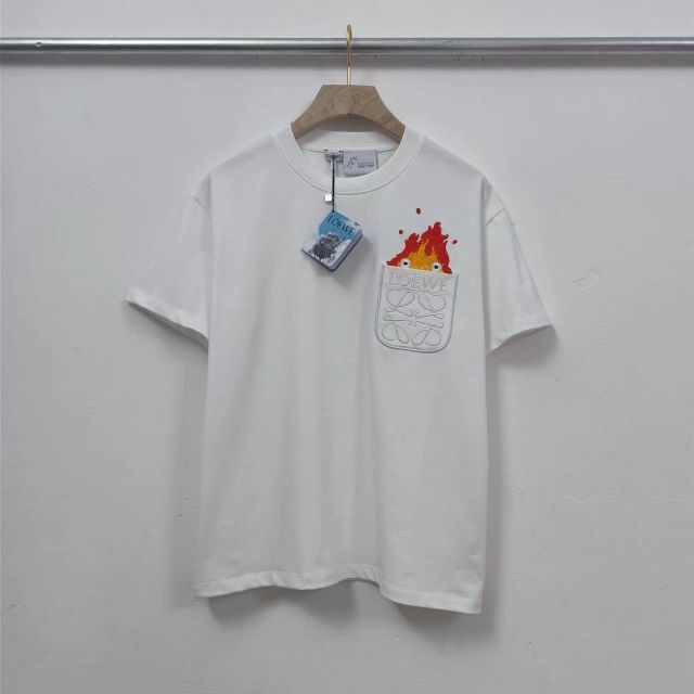 新品未使用ロエベ カルシファーポケットTシャツL ハウルの動く城LOEWE