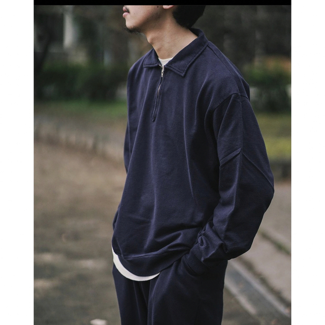 COMOLI - カントナ様専用Comoli 23ss コットンシルクハーフジップsize3