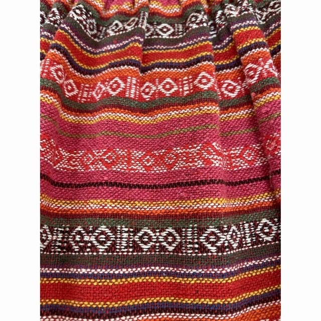 モン族　プリーツスカート　膝上 レディースのスカート(ミニスカート)の商品写真