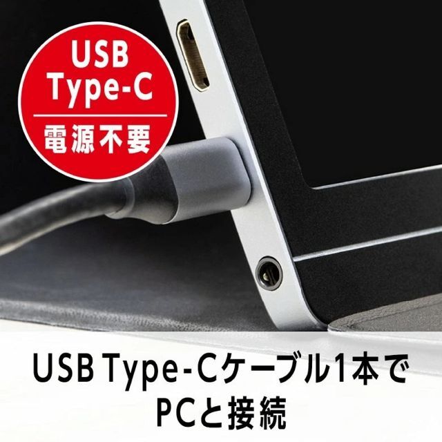 グリーンハウス 15.8型モバイルモニター スピーカー付 フルHD薄型広視野角ブ