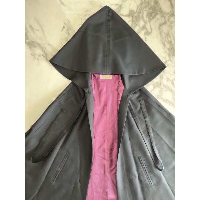 極美品】ATELIER BOZ アトリエボズ ロングフードマント/コート 黒