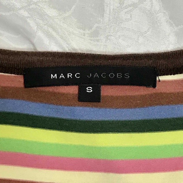 MARC JACOBS(マークジェイコブス)の【MARK JACOBS】マークジェイコブス カラフル ボーダーTシャツ S M レディースのトップス(Tシャツ(半袖/袖なし))の商品写真