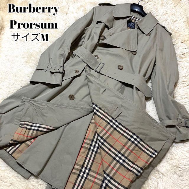 BURBERRY - バーバリー Aラインダブルロングトレンチコート『M』ノバ ...