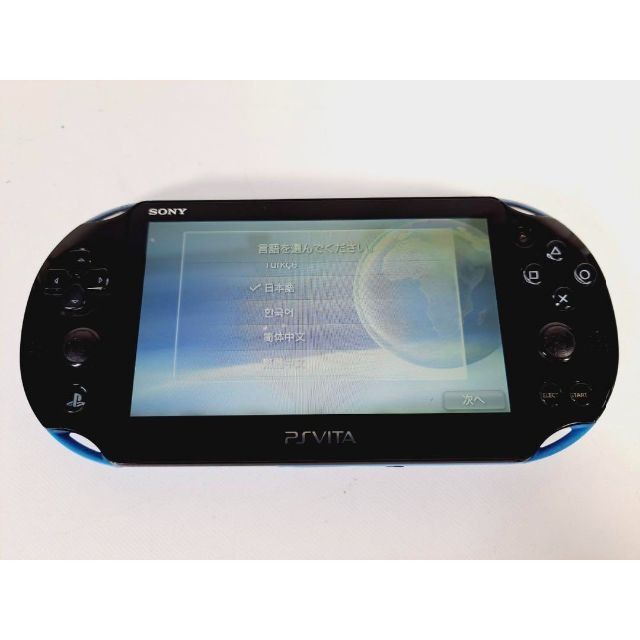 ゲームソフト/ゲーム機本体画面ヤケあり　SONY PS Vita PCH-2000 ZA23