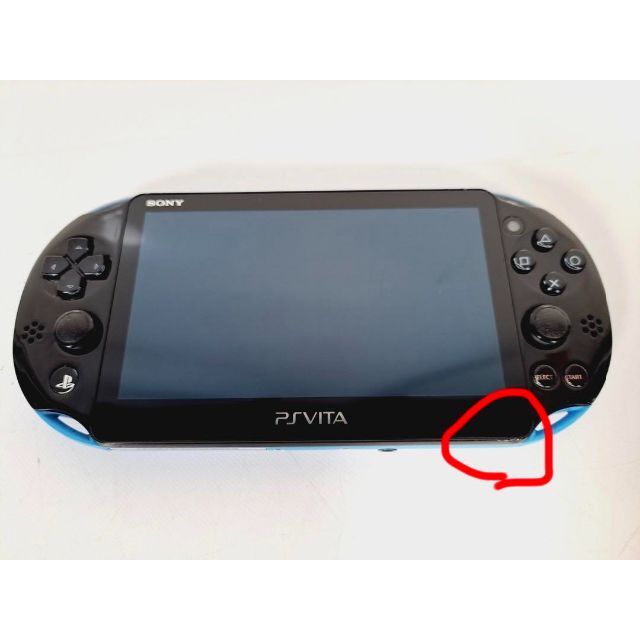 SONY(ソニー)の画面ヤケあり　SONY PS Vita PCH-2000 ZA23 エンタメ/ホビーのゲームソフト/ゲーム機本体(携帯用ゲーム機本体)の商品写真