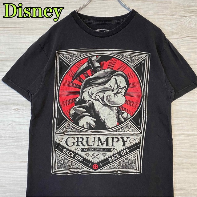 Disney(ディズニー)の【入手困難】Disney 白雪姫 7人の小人　グランピー　Tシャツ　一点物　レア メンズのトップス(Tシャツ/カットソー(半袖/袖なし))の商品写真