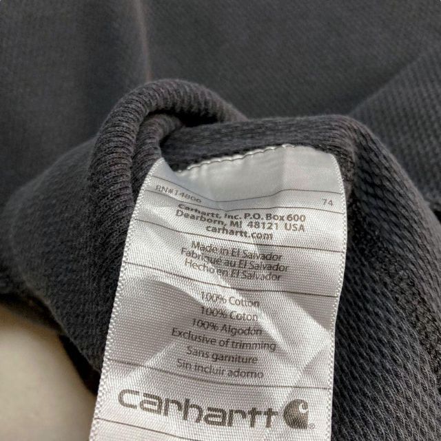 KCK carhartt 黒 カーハート　無地　サーマル 長袖　Tシャツ メンズのトップス(Tシャツ/カットソー(七分/長袖))の商品写真