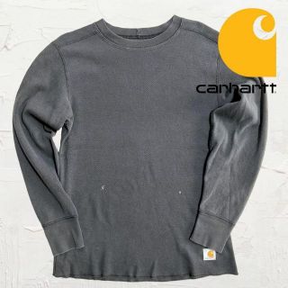 KCK carhartt 黒 カーハート　無地　サーマル 長袖　Tシャツ(Tシャツ/カットソー(七分/長袖))