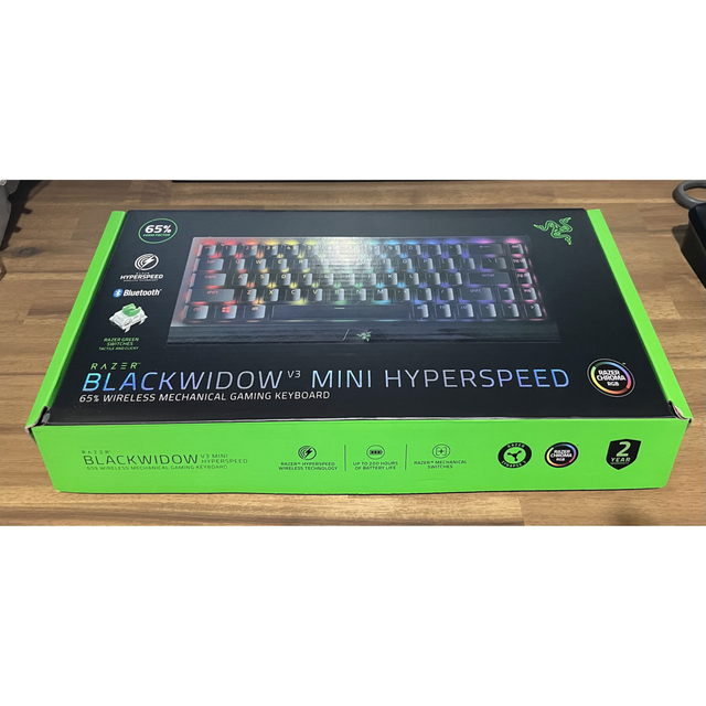 Razer(レイザー)のRAZER BLACKWIDOW V3 MINI 緑軸 使用僅か スマホ/家電/カメラのPC/タブレット(PC周辺機器)の商品写真