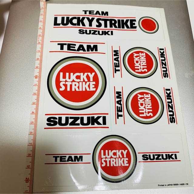 SUZUKI×LUCKY STRIKE ステッカー 1シート