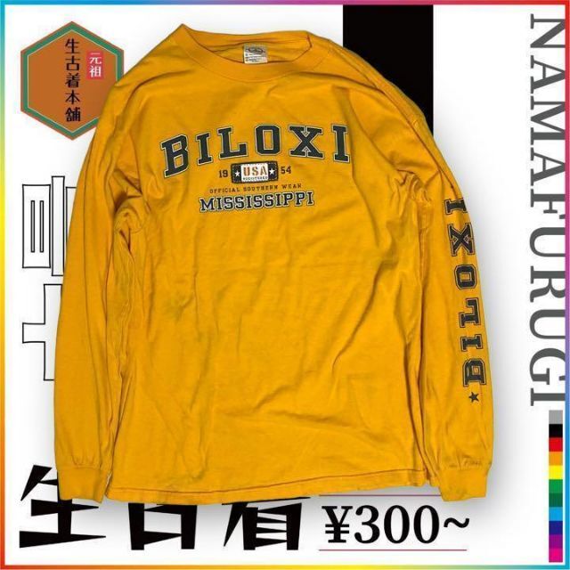 古着 DELTA 90s カレッジ　ミシシッピ　USA　BILOXI ビンテージ メンズのトップス(Tシャツ/カットソー(七分/長袖))の商品写真