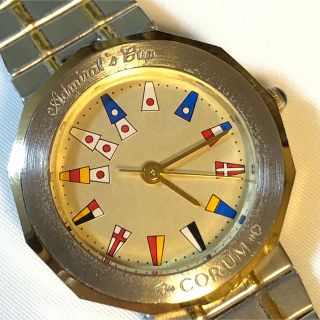 CORUM - 綺麗 コルム アドミラルズカップ 希少 竜頭 12角 YG SS コンビ