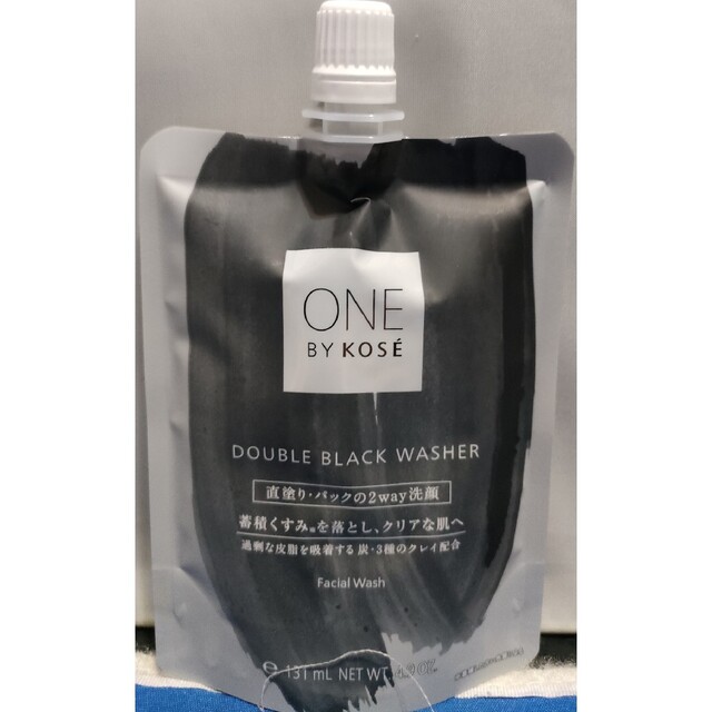 ONE BY KOSE（KOSE）(ワンバイコーセー)のワンバイコーセーダブル ブラック ウォッシャー(140g) コスメ/美容のスキンケア/基礎化粧品(洗顔料)の商品写真