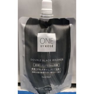 ワンバイコーセー(ONE BY KOSE（KOSE）)のワンバイコーセーダブル ブラック ウォッシャー(140g)(洗顔料)