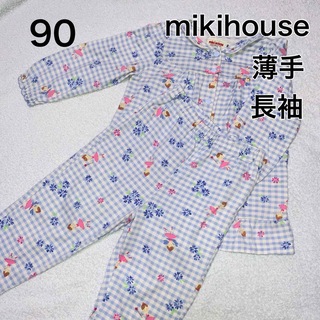 ミキハウス(mikihouse)の90・薄手　長袖　パジャマ　mikihouse(パジャマ)