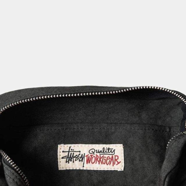 STUSSY CANVAS SIDE POUCH 黒 ポーチ 3