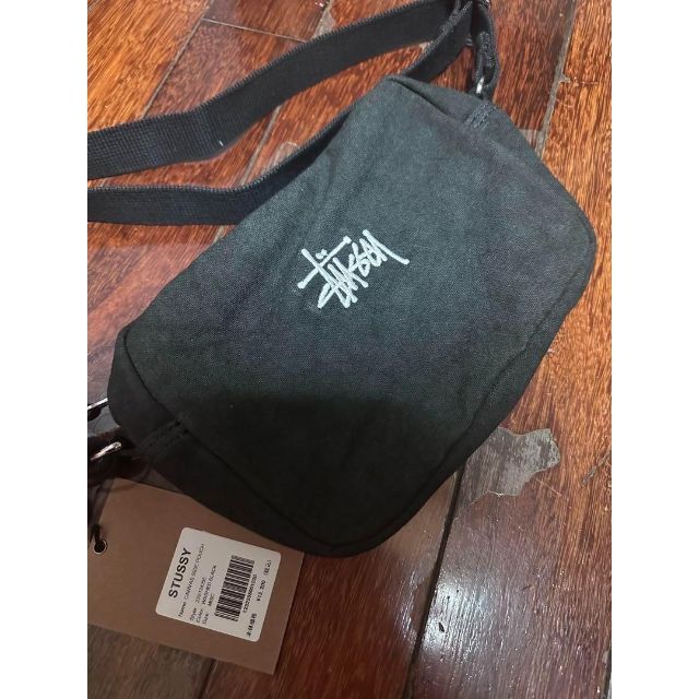 STUSSY CANVAS SIDE POUCH 黒 ポーチ 4