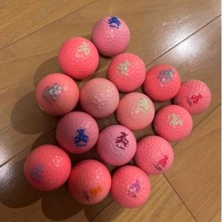 ウィルソン(wilson)の【値下げ❗️】ゴルフボール15個　ロストボール　ピンク(ゴルフ)