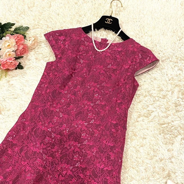 TOCCA - 【極美品】トッカ花柄刺繍ローウエストワンピース キャップ