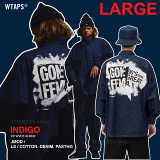 WTAPS JMOD LS COTTON DENIM PASTHG INDIGO