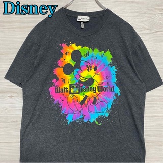 ディズニー(Disney)の【入手困難】Disney ディズニー　ミッキー　Tシャツ　キャラクター　一点物(Tシャツ/カットソー(半袖/袖なし))