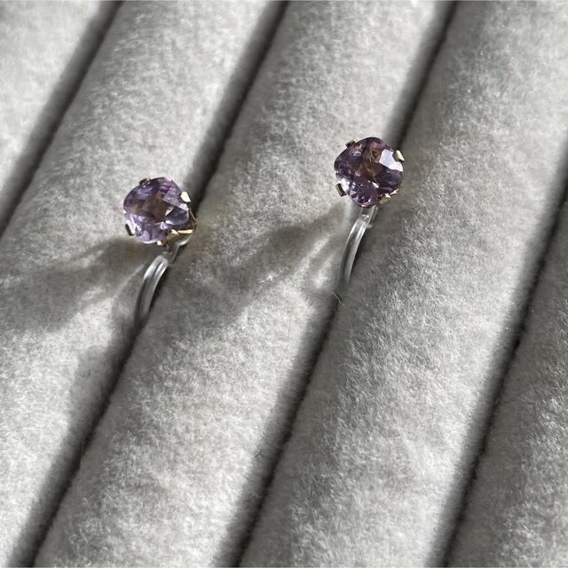 Classy  ... pink Amethyst 14kgf ハンドメイドのアクセサリー(イヤリング)の商品写真