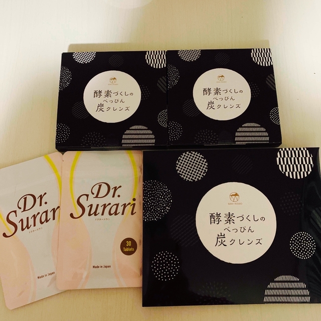 酵素づくしのべっぴん炭クレンズ×3 Dr.スラリ×2 セット 特売 7616円