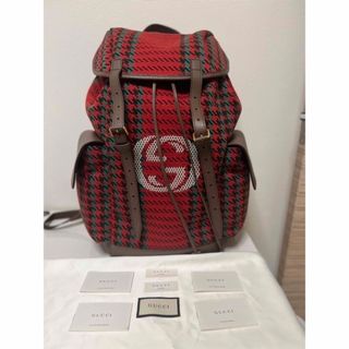 グッチ(Gucci)のGucci ハウンドトゥースリュック 新品未使用(バッグパック/リュック)