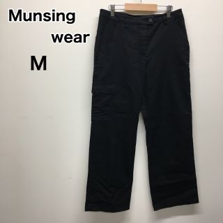 マンシングウェア(Munsingwear)のMunsingwear 黒カーゴパンツ　M(その他)