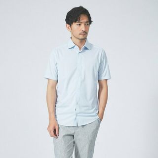 アバハウス(ABAHOUSE)の【サックスブルー】【Comfeel】吸水速乾 半袖シャツ(その他)