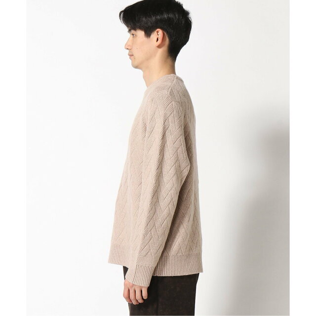 GUESS(ゲス)の【ベージュ(H10E)】(M)Simon Basket Weave Sweater メンズのトップス(ニット/セーター)の商品写真