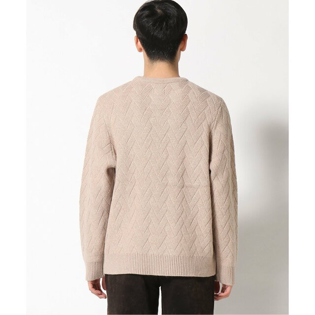 GUESS(ゲス)の【ベージュ(H10E)】(M)Simon Basket Weave Sweater メンズのトップス(ニット/セーター)の商品写真