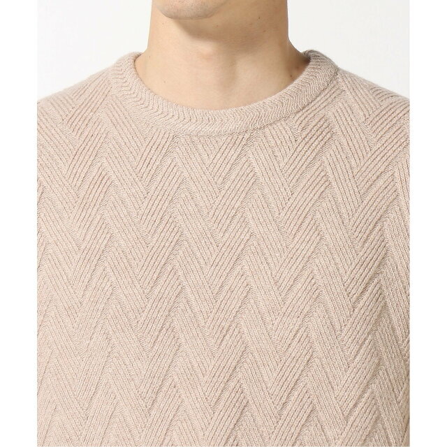 GUESS(ゲス)の【ベージュ(H10E)】【S】GUESS ニット セーター (M)Simon Basket Weave Sweater メンズのトップス(ニット/セーター)の商品写真