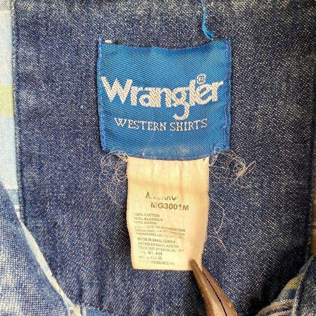 古着 Wrangler 90s  チェック　ラングラー　ウェスタン ビンテージ メンズのトップス(シャツ)の商品写真