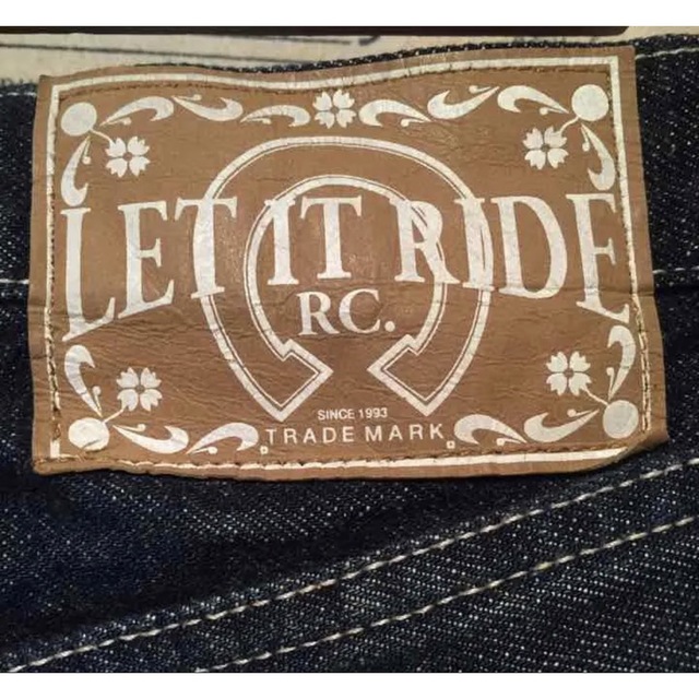 Let it Ride(レットイットライド)のLET IT RIDE レットイットライド デニムハーフパンツ size L メンズのパンツ(ショートパンツ)の商品写真
