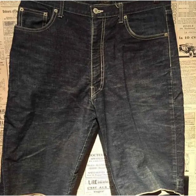 LET IT RIDE レットイットライド デニムハーフパンツ size L 素敵で