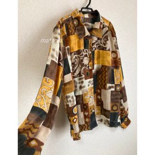 アートヴィンテージ(ART VINTAGE)のvintage 総柄 シャツ ブラウス(シャツ/ブラウス(半袖/袖なし))