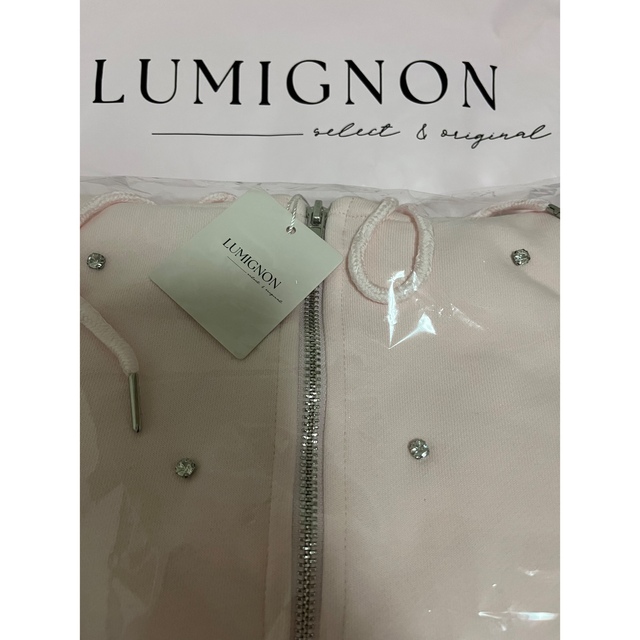 lumignon ビジュー付パーカー