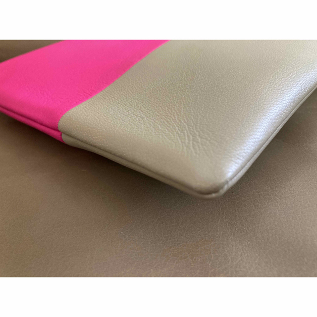 CELINE ポーチ セリーヌ クラッチ バイカラー ピンク iPad VERY