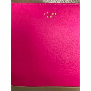 celine - CELINE ポーチ セリーヌ クラッチ バイカラー ピンク iPad