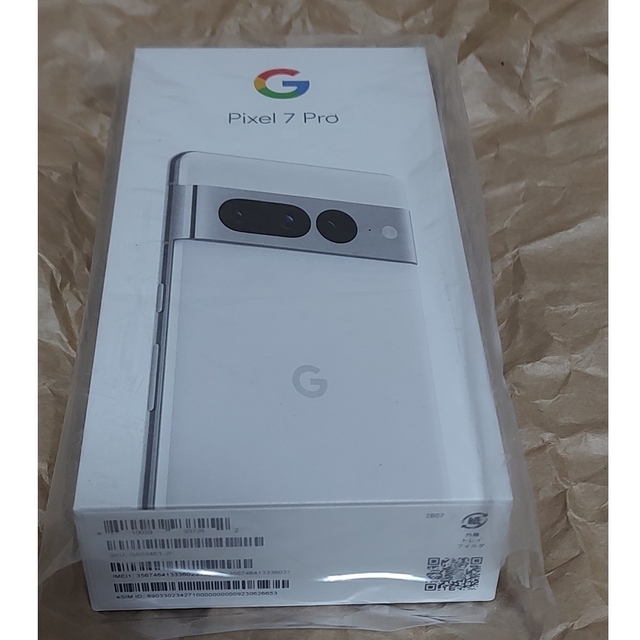 Google Pixel(グーグルピクセル)のGoogle Pixel 7 Pro Snow 128gb 【未使用新品】 スマホ/家電/カメラのスマートフォン/携帯電話(スマートフォン本体)の商品写真