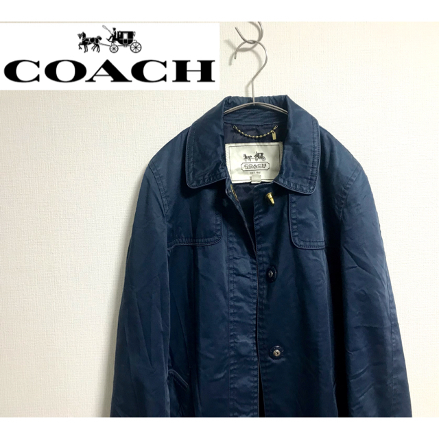 COACH(コーチ)のCOACH コーチ　ステンカラーコート　ジャケット　古着　ビンテージ　モード レディースのジャケット/アウター(ロングコート)の商品写真