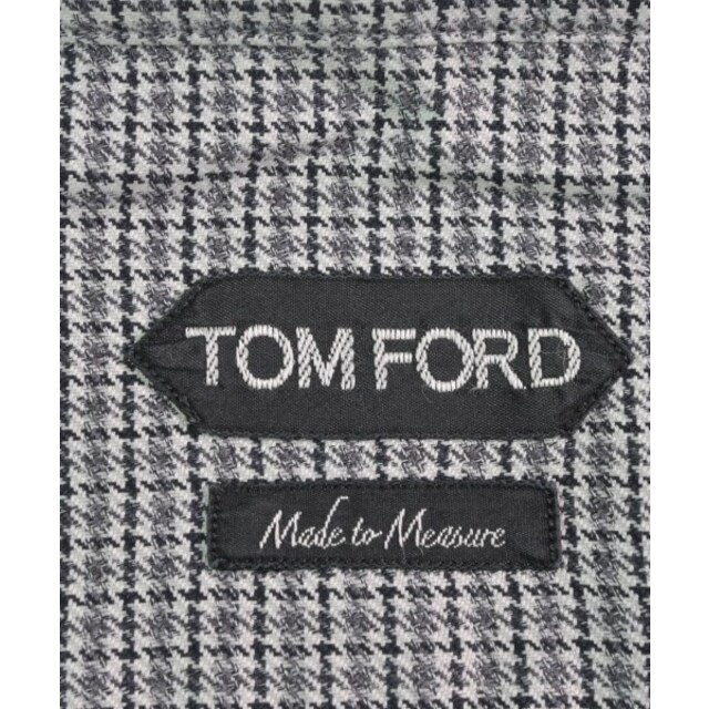 TOM FORD(トムフォード)のTOM FORD ドレスシャツ 38(S位) グレーx白x黒(千鳥格子) 【古着】【中古】 メンズのトップス(シャツ)の商品写真