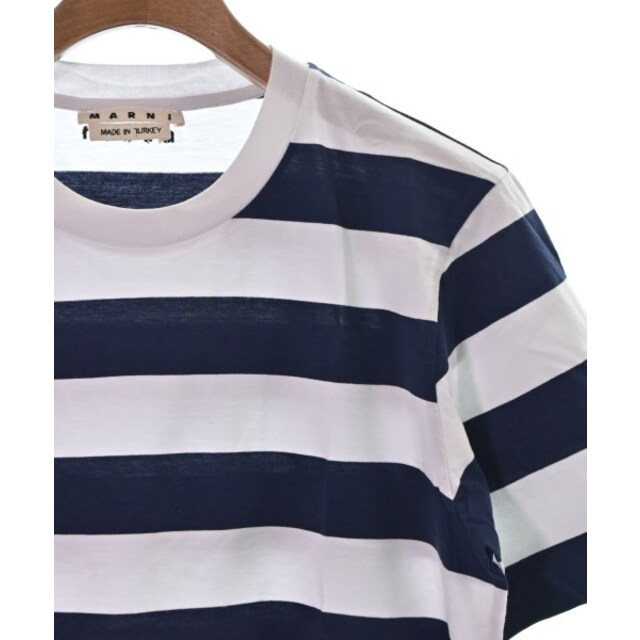 MARNI マルニ Tシャツ・カットソー 44(S位) 紺x白(ボーダー)