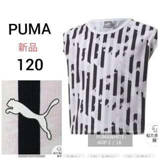 プーマ(PUMA)のPUMA ネット完売品  キッズ ALPHA AOP　プーマ　ロゴ(Tシャツ/カットソー)