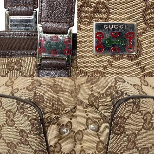 Gucci(グッチ)の【はなぽん 様専用・送料無料】グッチのトートバッグ・正規品・GGキャンバス レディースのバッグ(トートバッグ)の商品写真