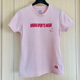 アリーナ(arena)のアリーナ【美品】Ｔシャツ　ピンク　Ｌ　アリーナくん　arena(Tシャツ(半袖/袖なし))