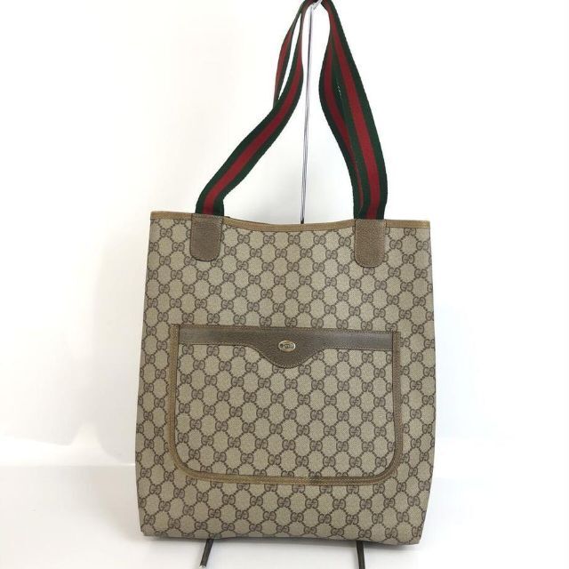 Gucci - GUCCI グッチ GGキャンバス シェリーライン トートバッグ