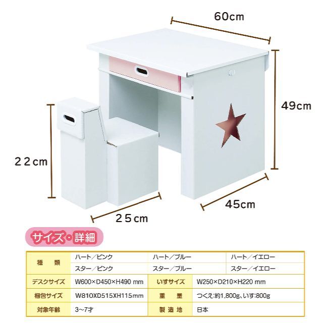 マツダ紙工業 入学前のお子様向け 工具無しで組立簡単 ダンボール製 エコかわデス